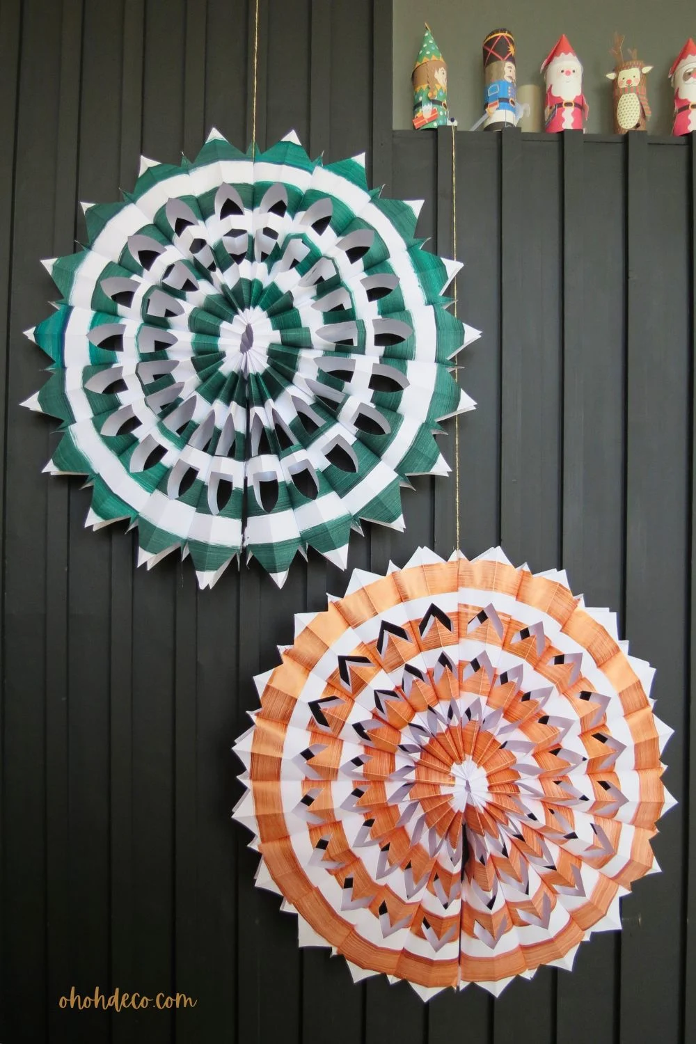 decoration with paper stars diy