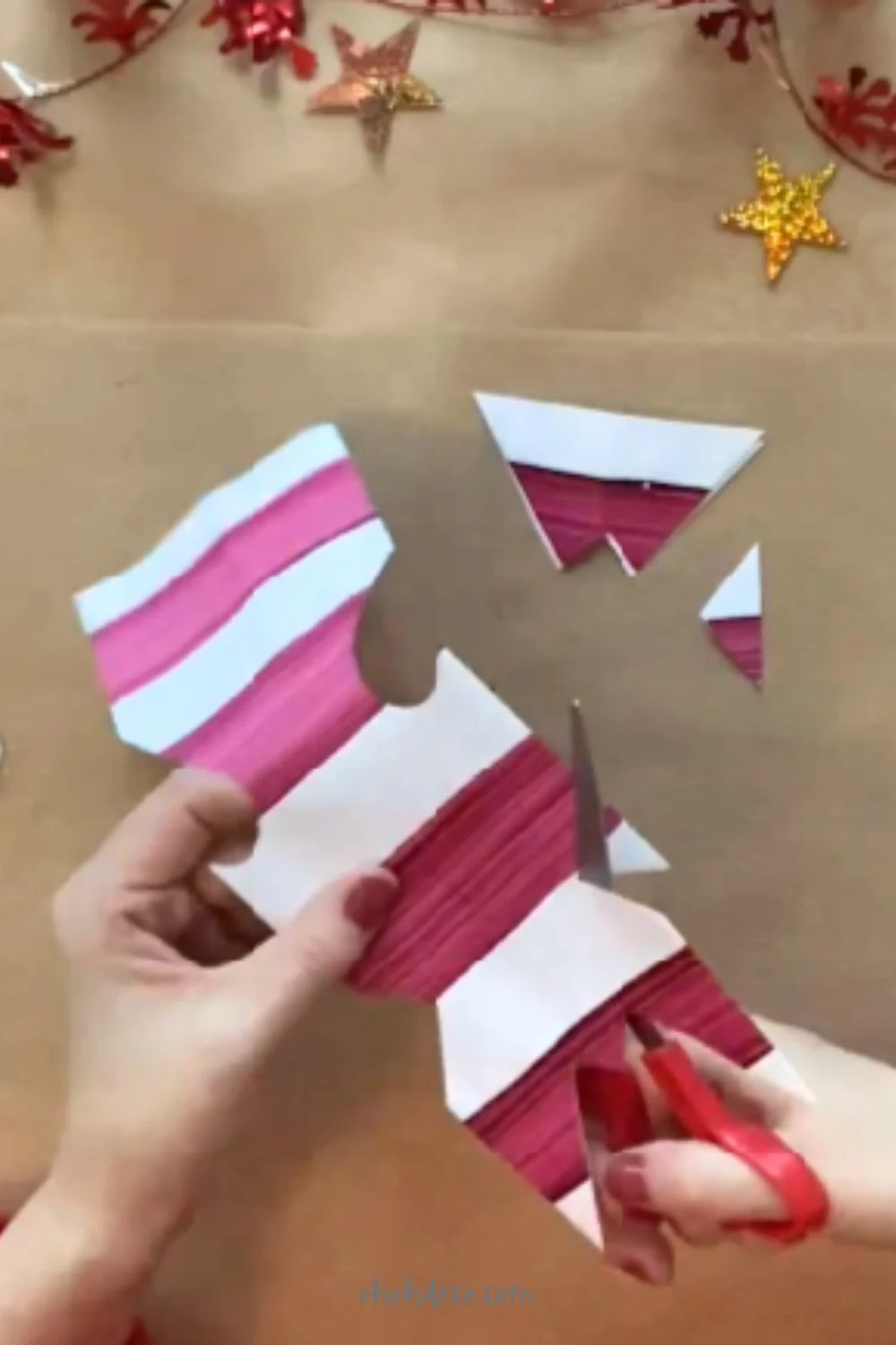cut paper to make star