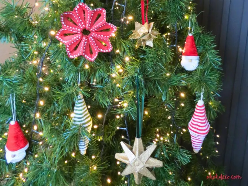 recycled christmas decorations