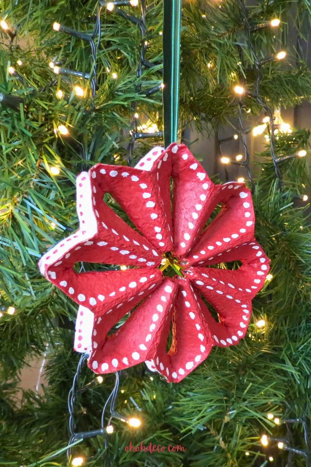diy recycled christmas ornament