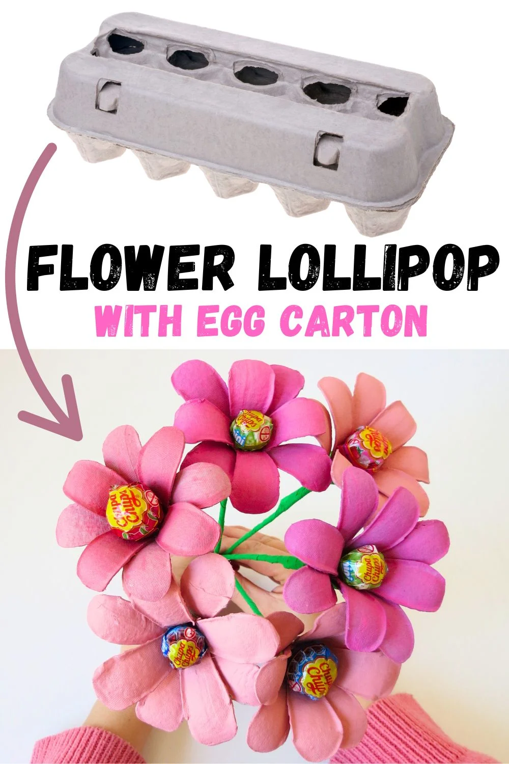 flower lollipop DIY