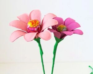 flower lollipop diy