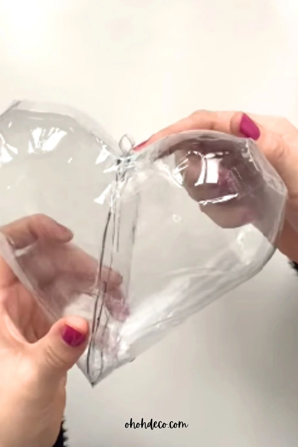 add a hook on the heart ornament