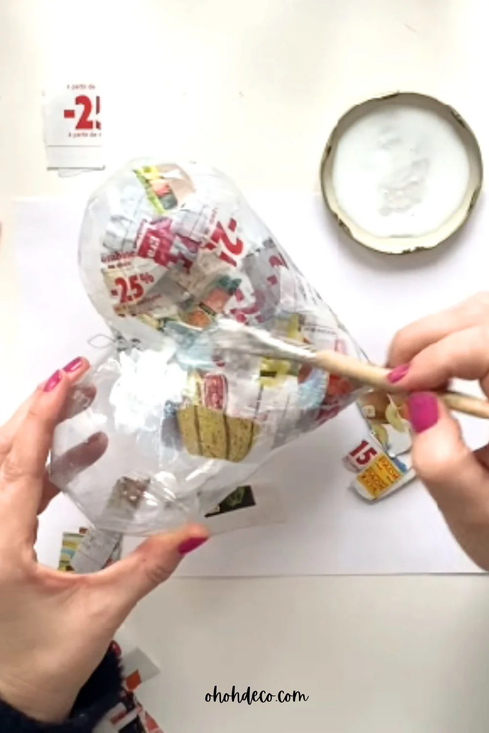 cover the heart with paper