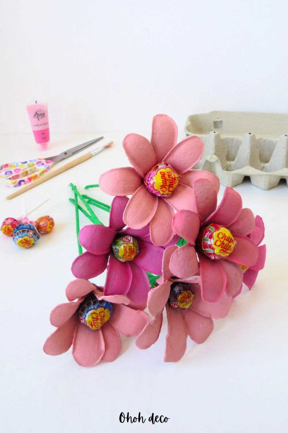 flower lollipop DIY