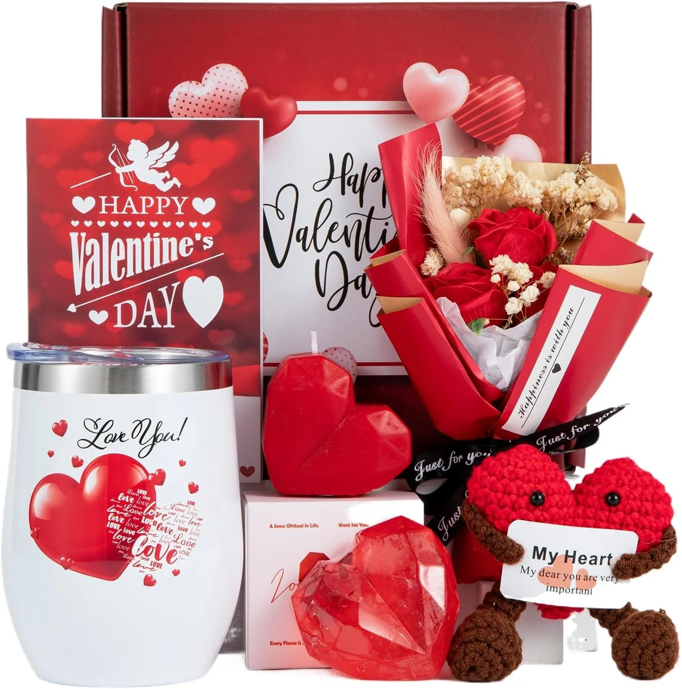 red gift basket