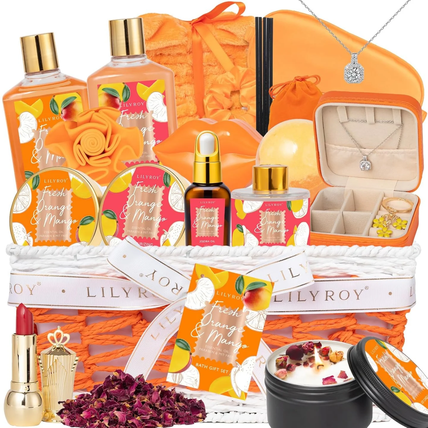 orange gift basket