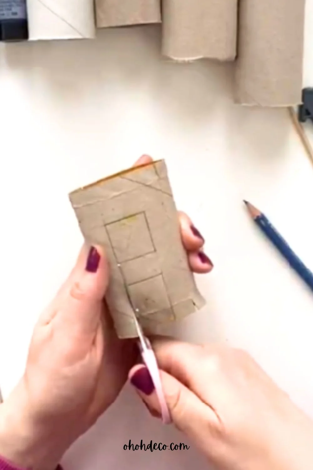 cut the letter shape