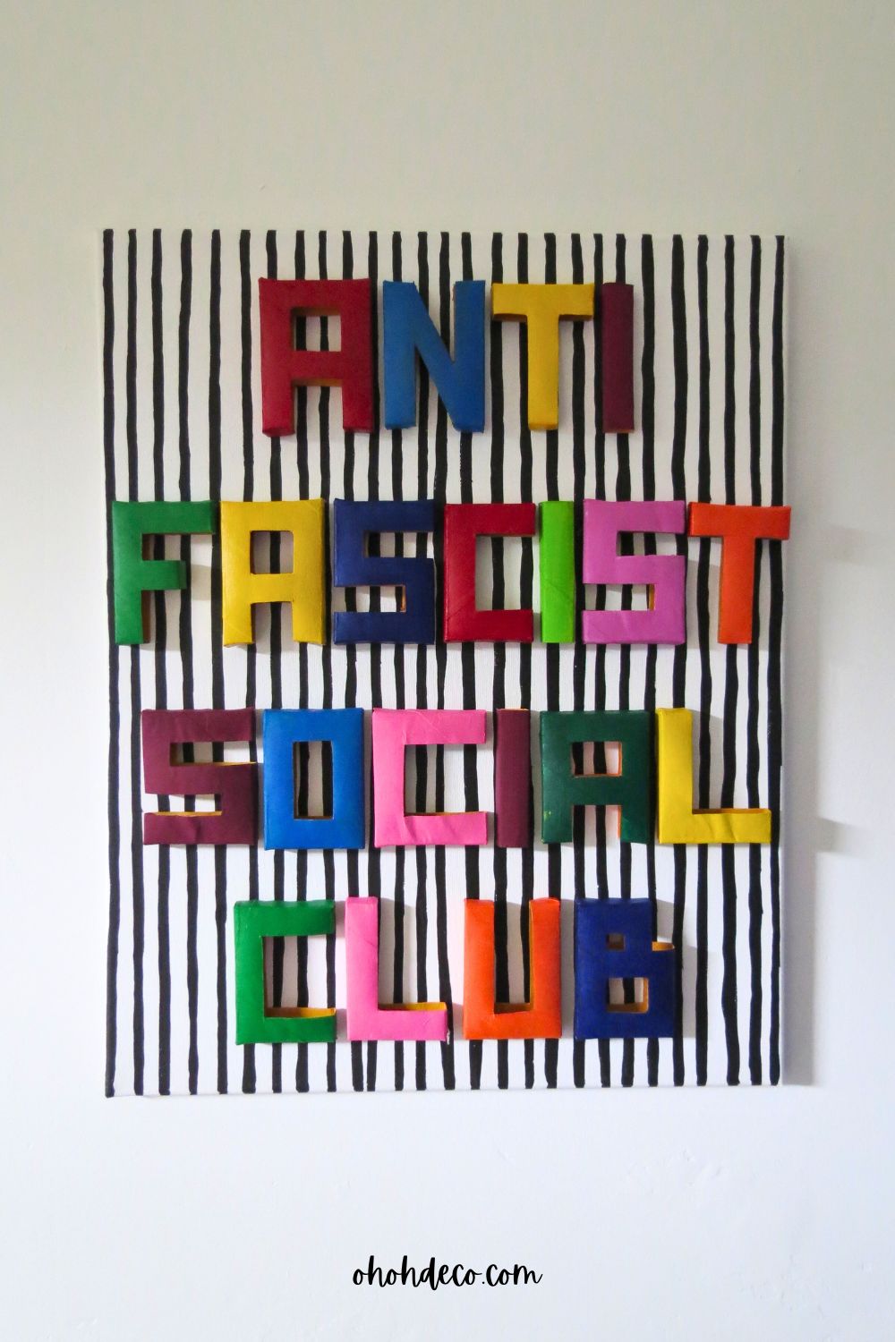 3D letters easy DIY