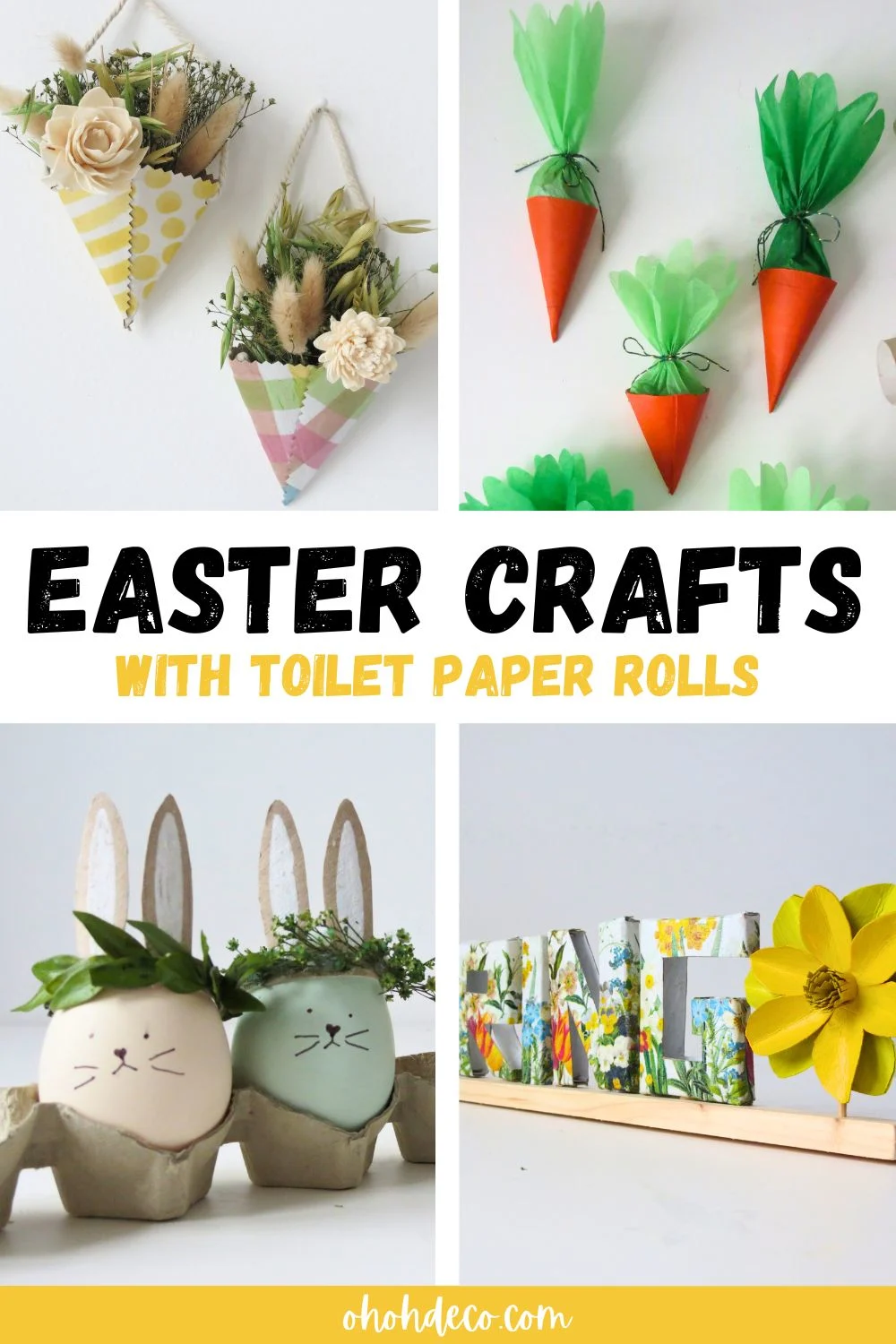 toilet paper roll Easter Crafts