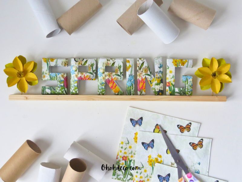 toilet paper roll Easter Crafts