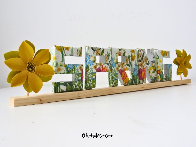 3d letters diy