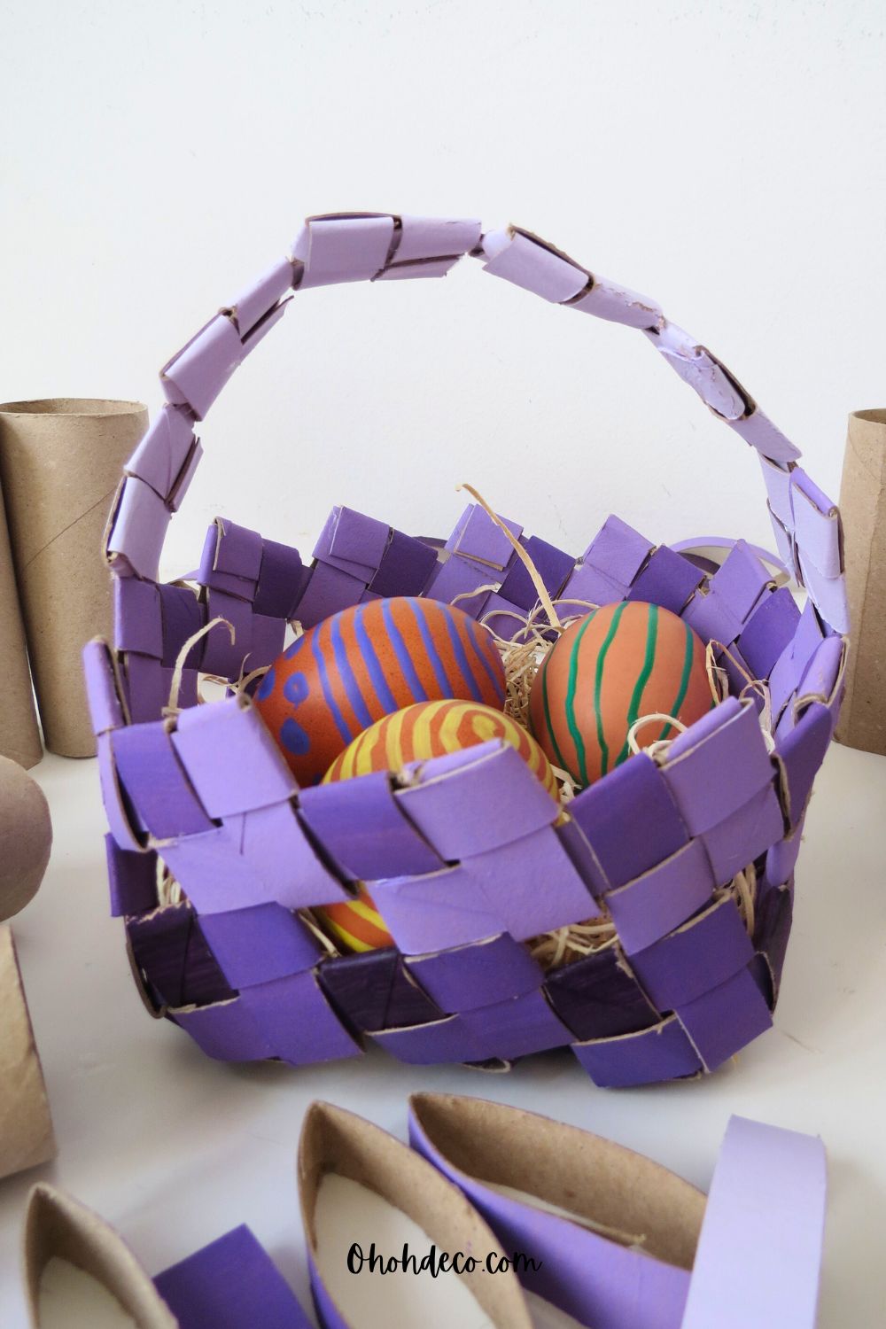 easy to make toilet paper roll basket