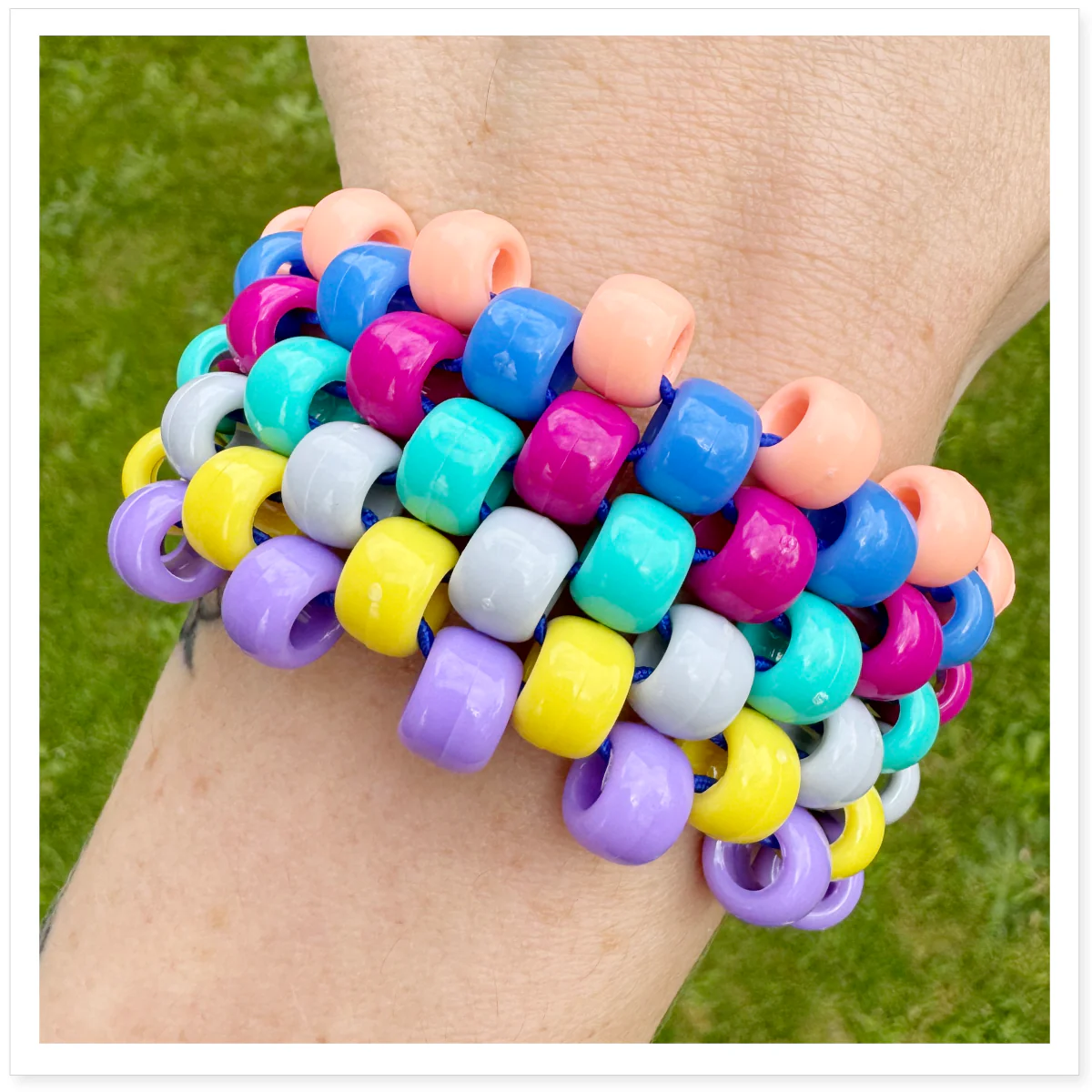 pony bead cuff tutorial