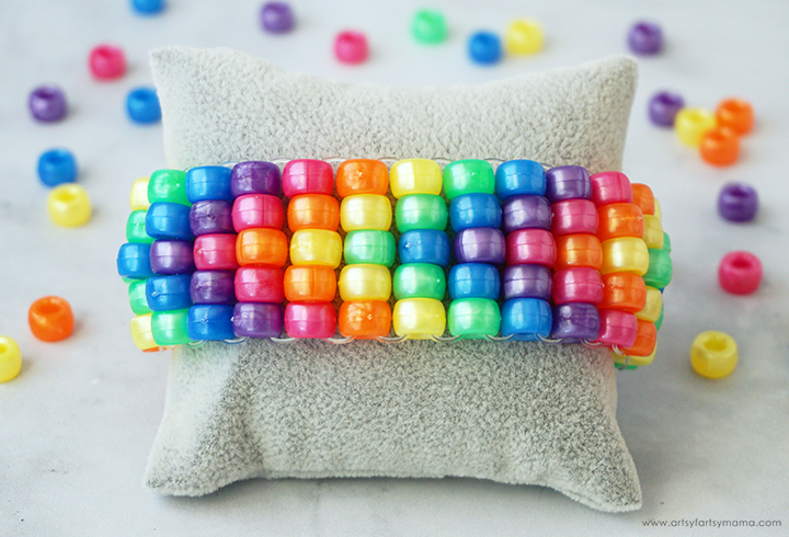 rainbow kandi bracelet diy