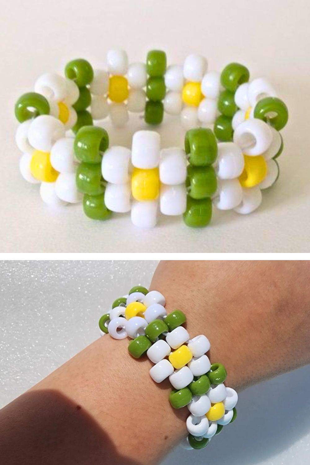 kandi flower bracelet