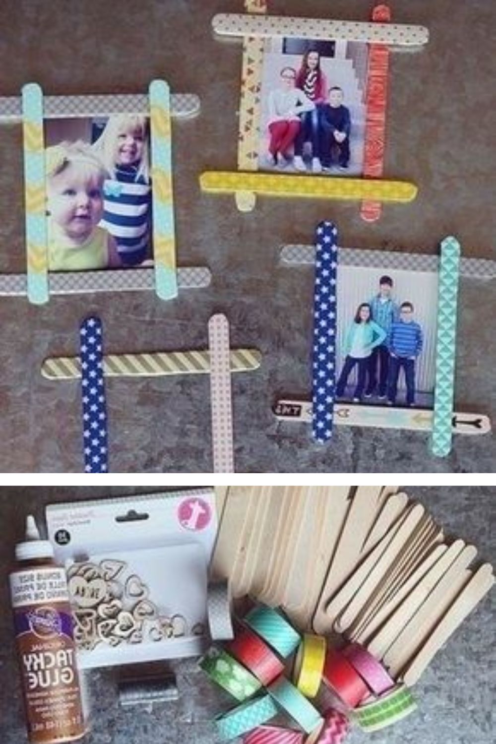 popstick frame mother's day gift