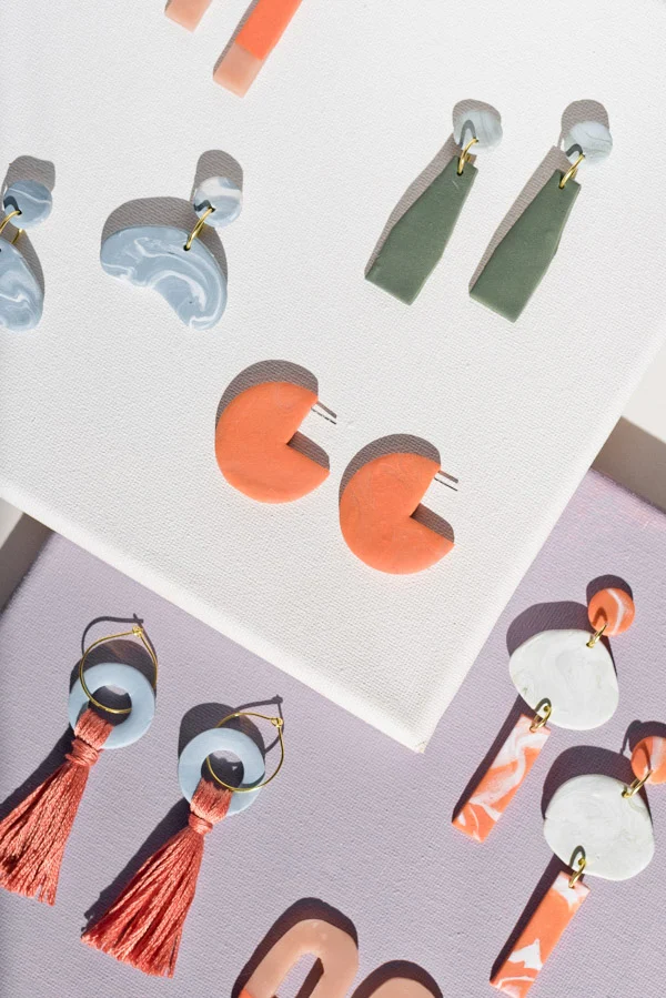 make clay earrings
