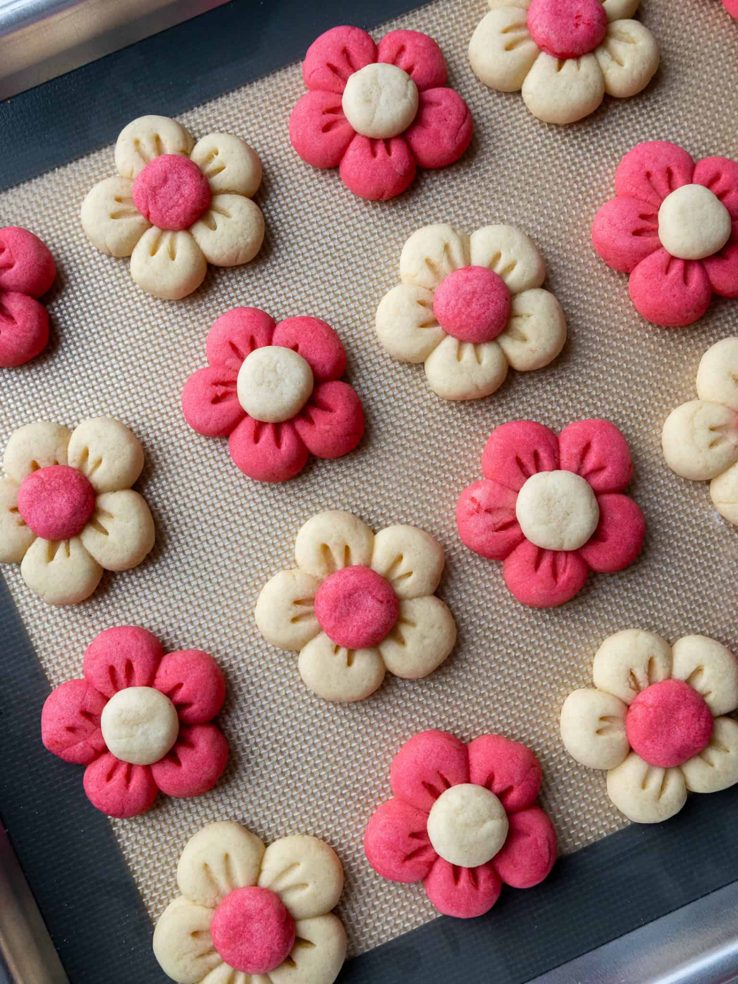 flower mothers day cookies