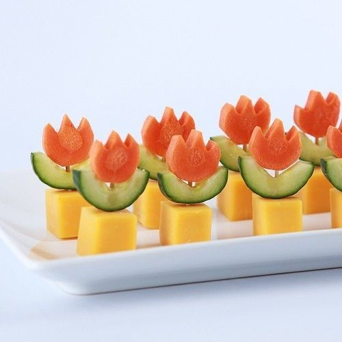 cheese and vegetable edible arrangement