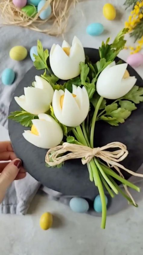 eggs flowers