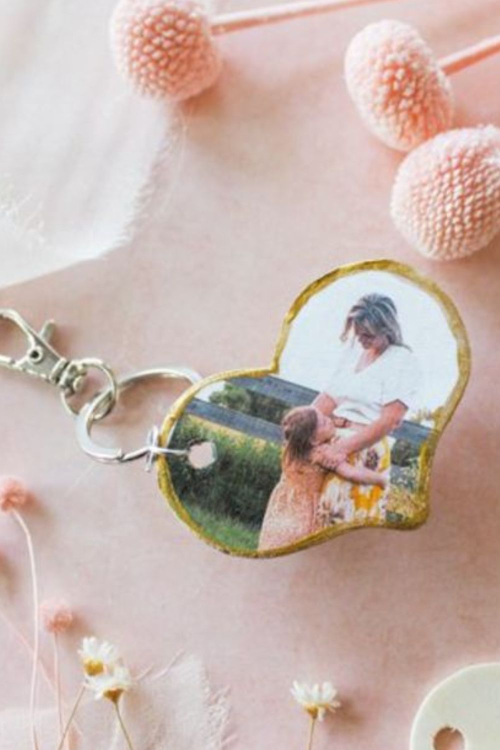 wooden keychain for mothers day