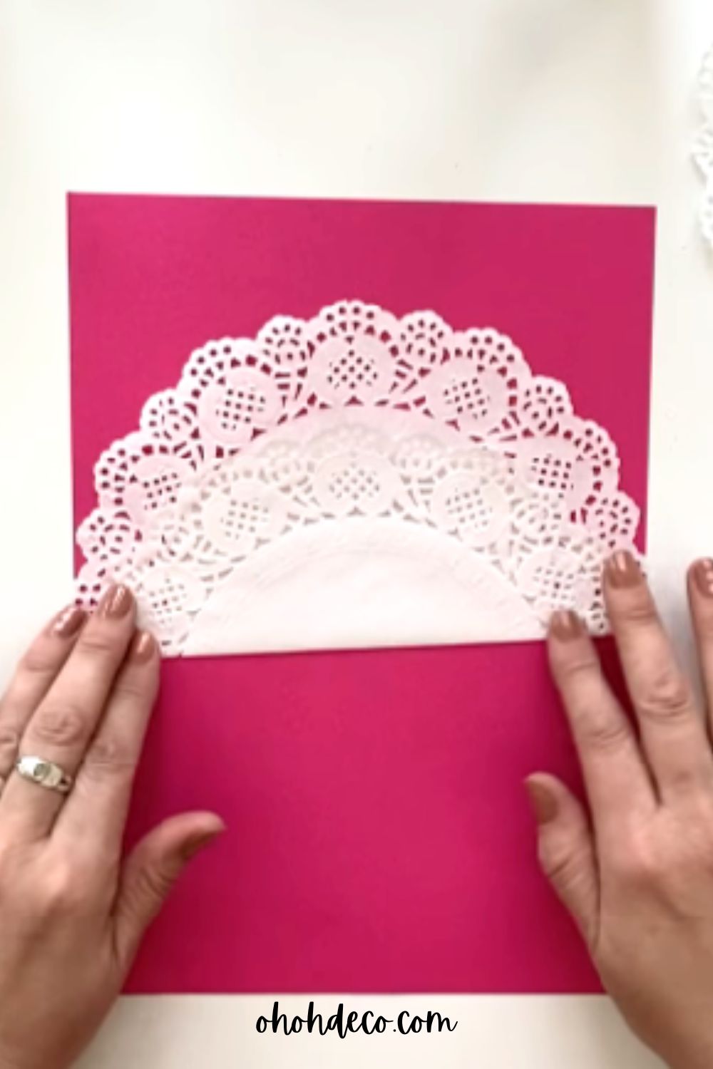 fold the paper doily