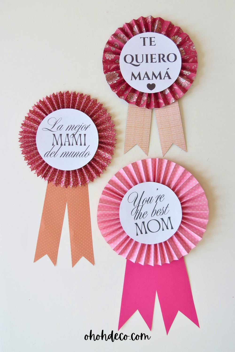 Mother's Day Decoration with paper, wall decoration