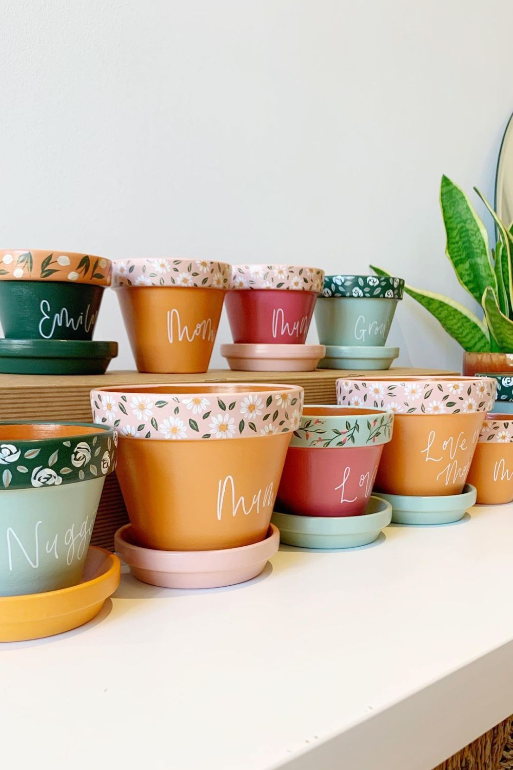 mothers day clay pot