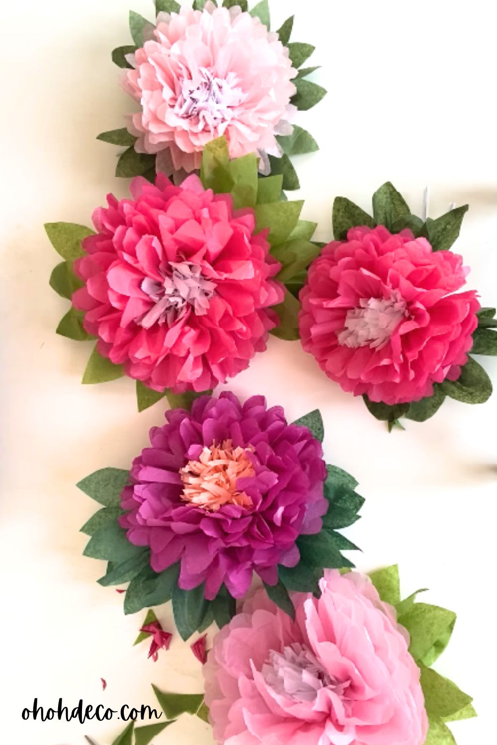 easy to make jumbo tissue paper flower