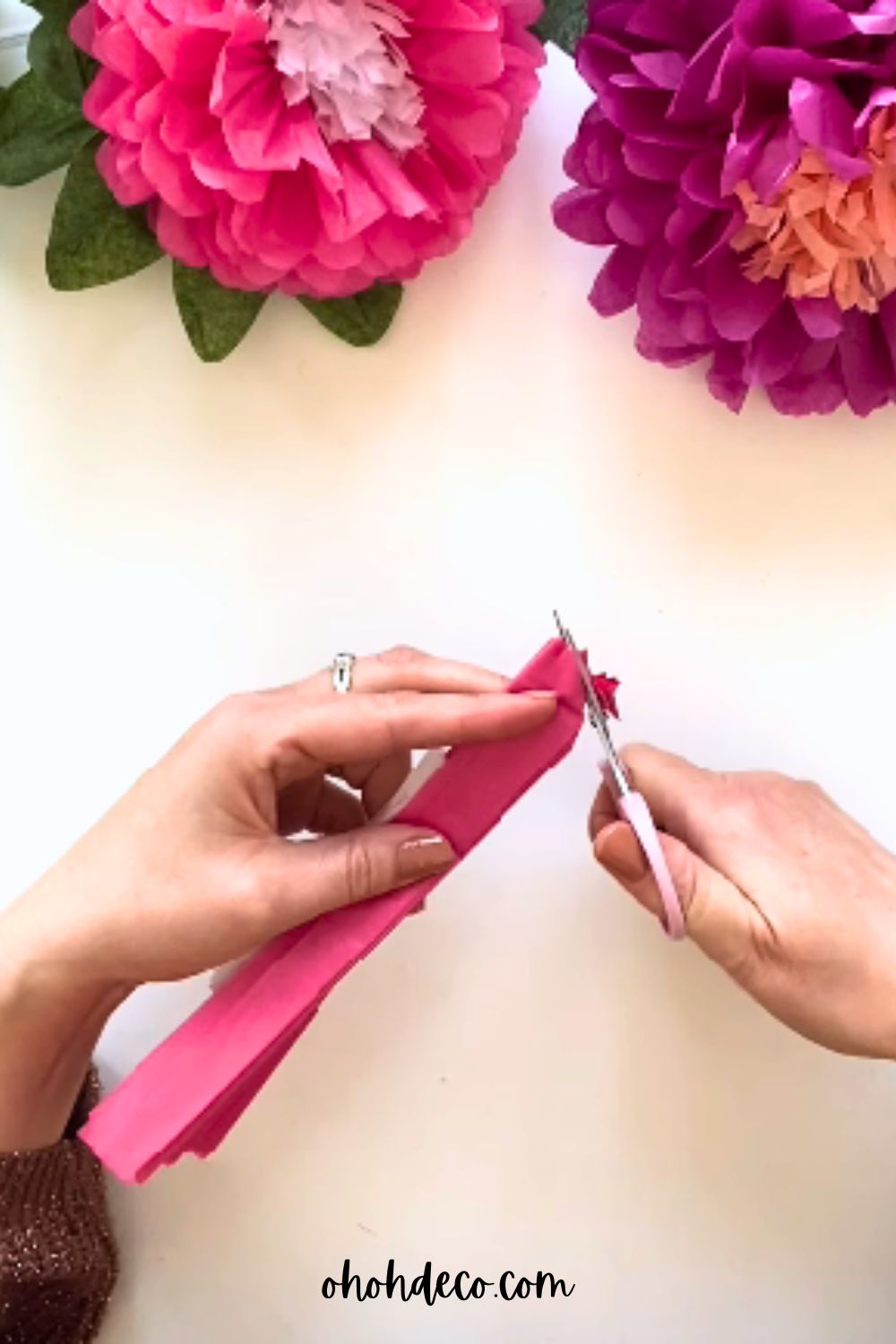 rounded the edges to make petals