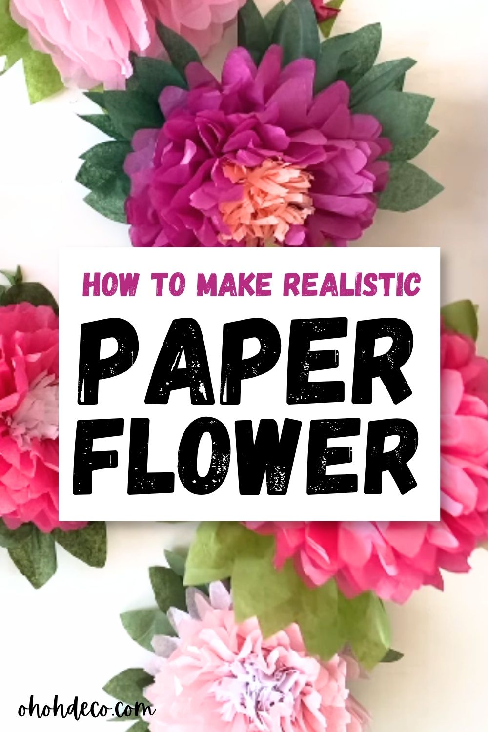 Tissue Paper Flower Craft
