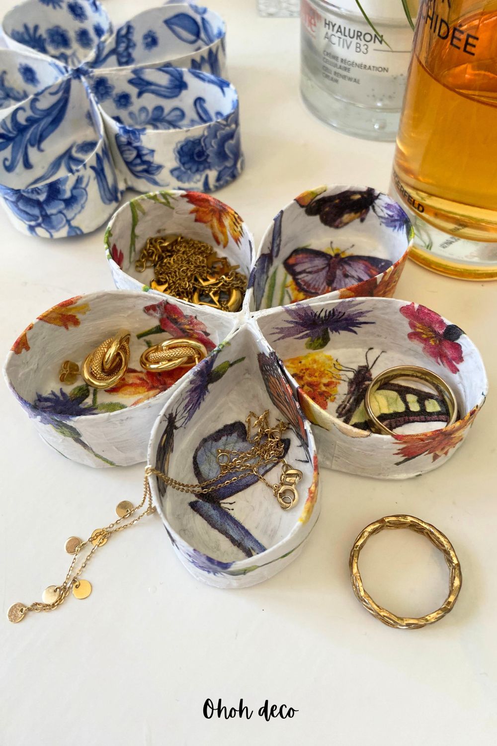 DIY Trinket Dish with toilet paper roll