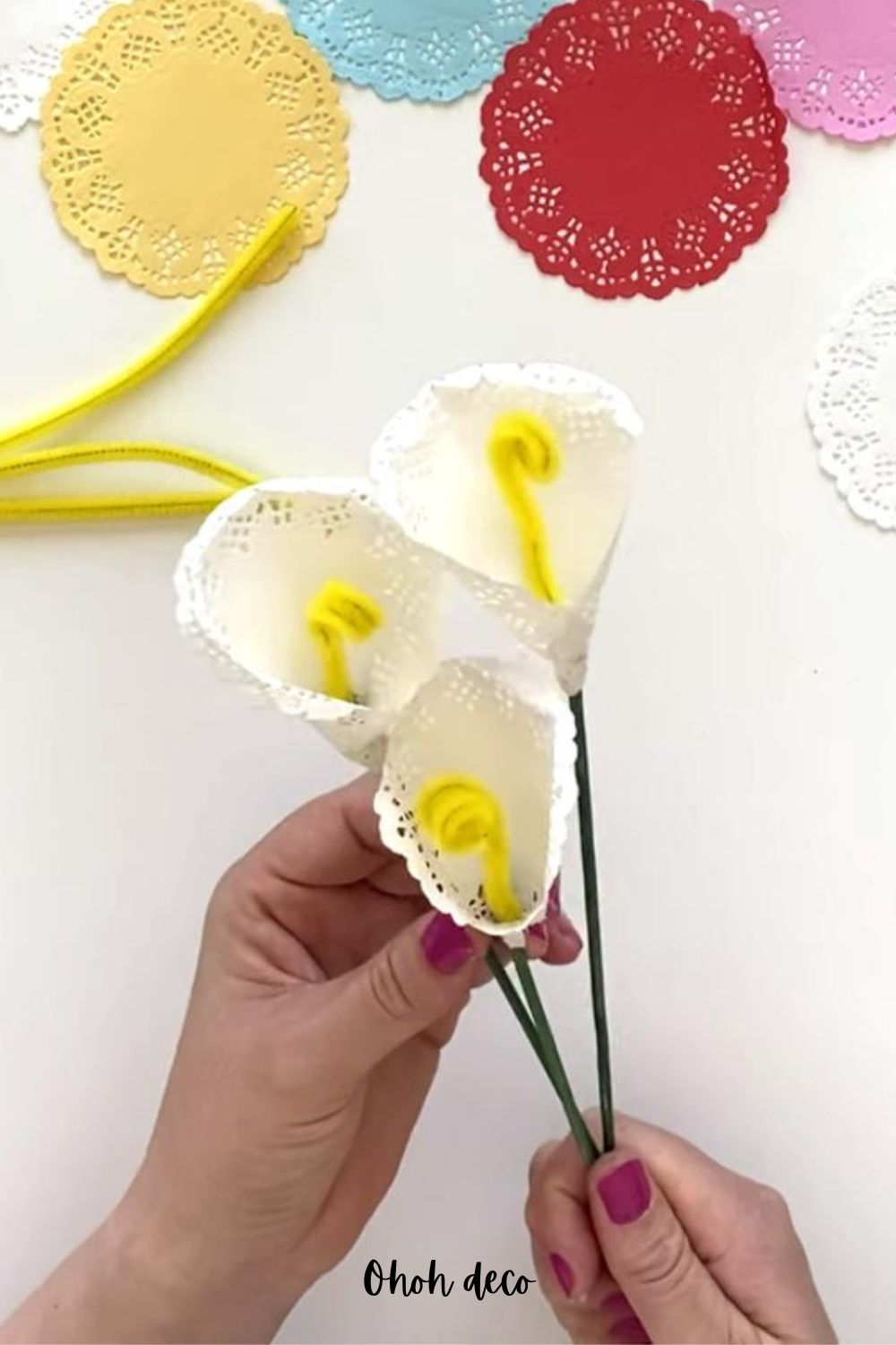 diy paper lily