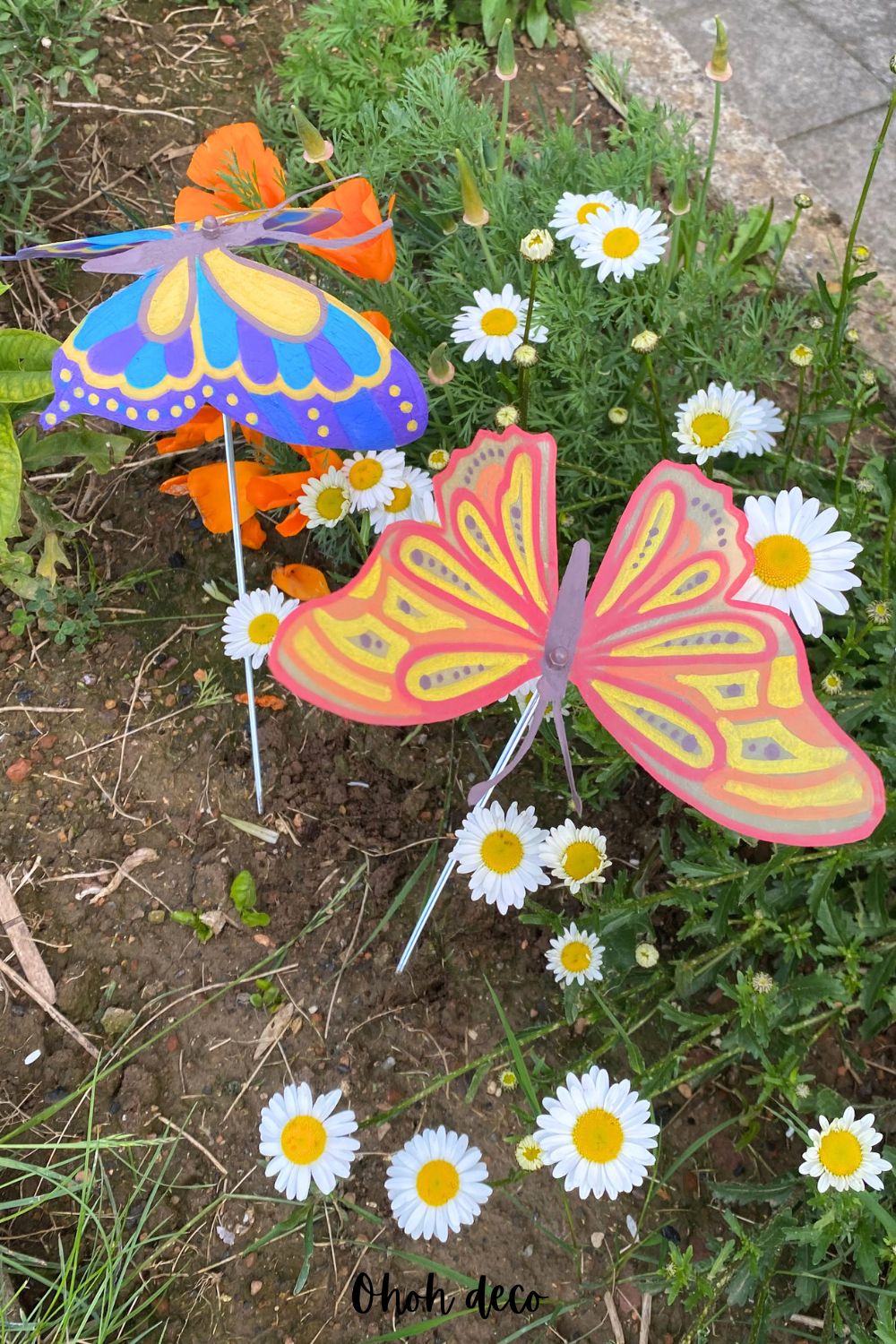 easy to make decorative garden stake