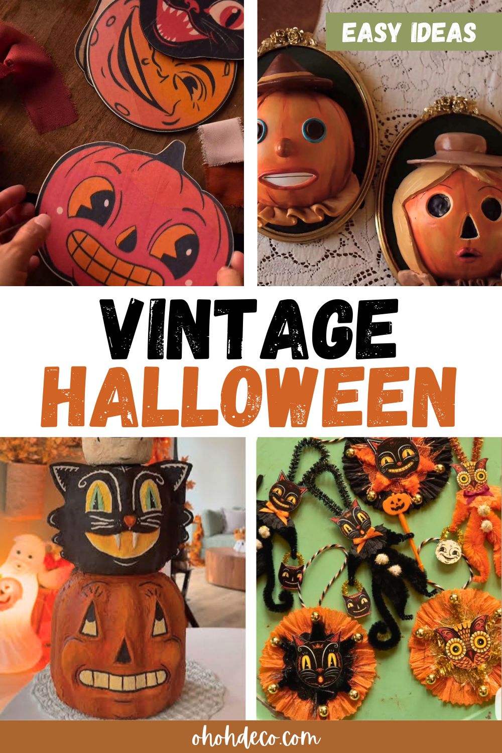 vintage halloweer decor ideas