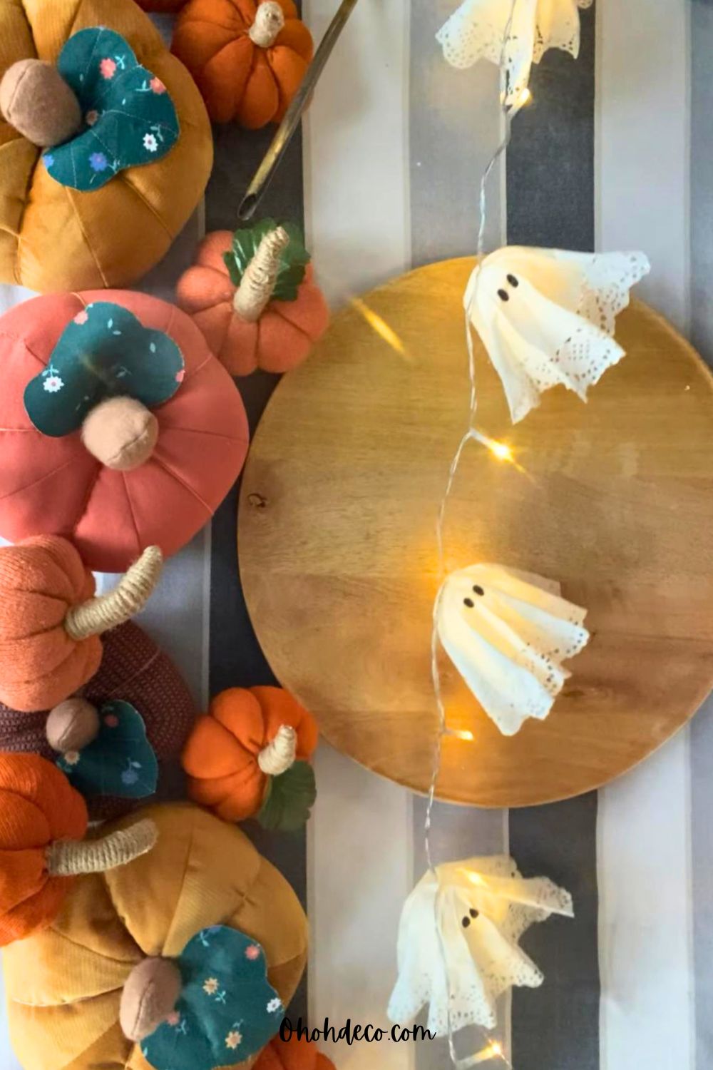 paper doily ghost garland