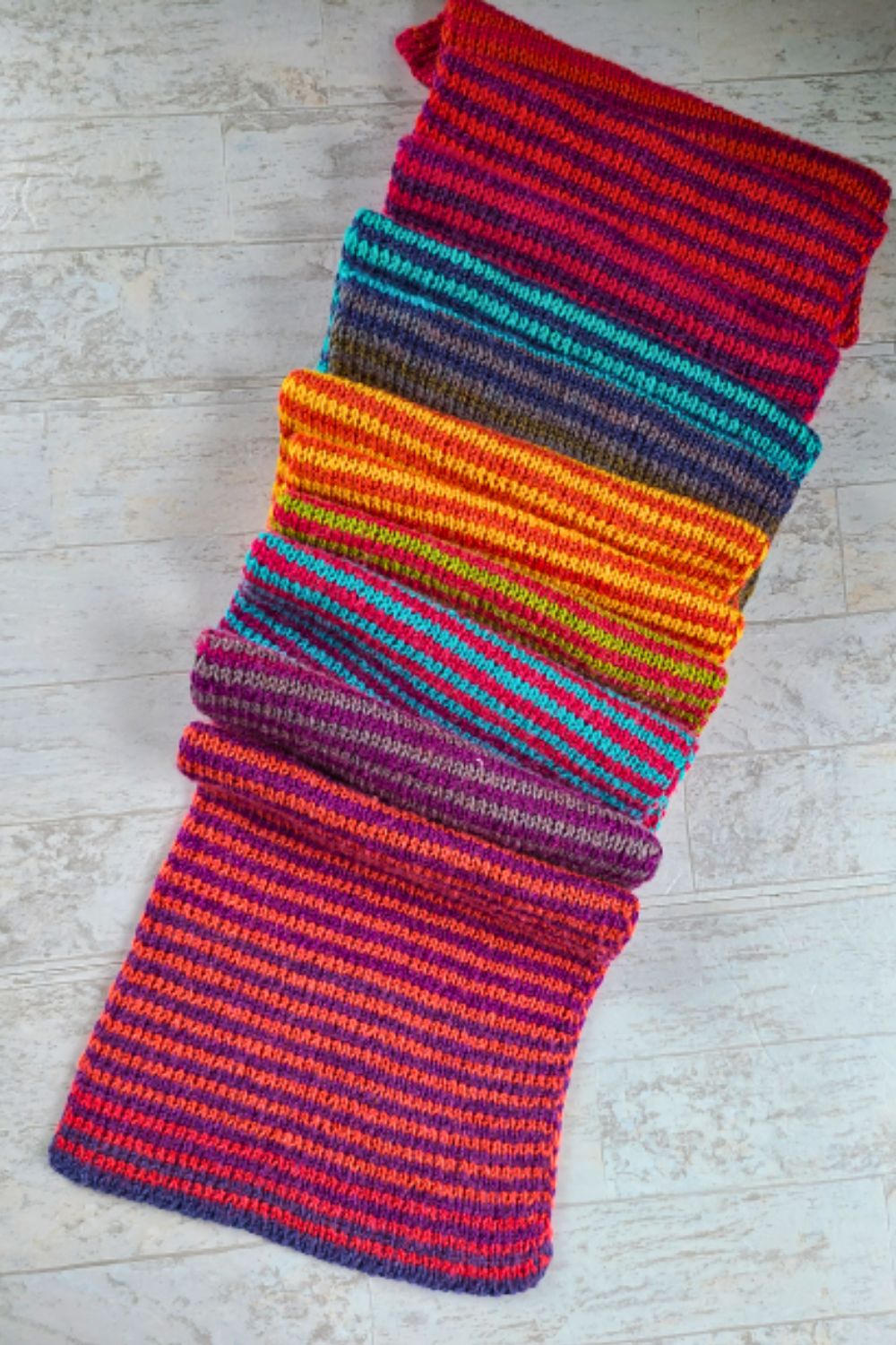 mandala striped scarf