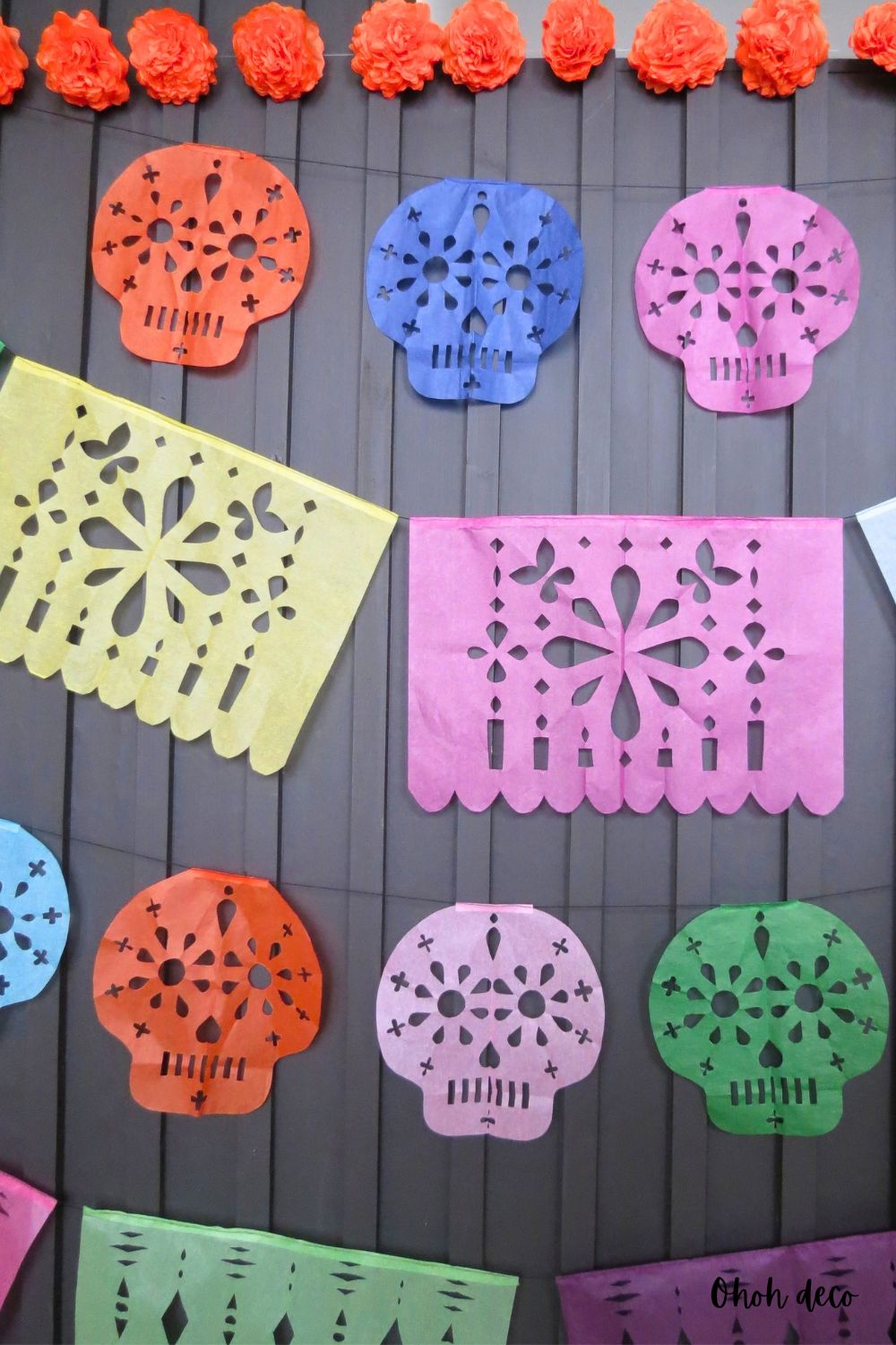 skull papel picado