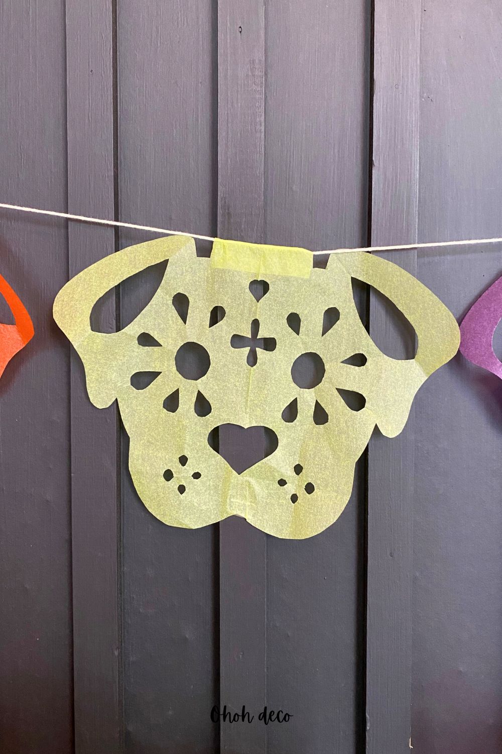 dog papel picado