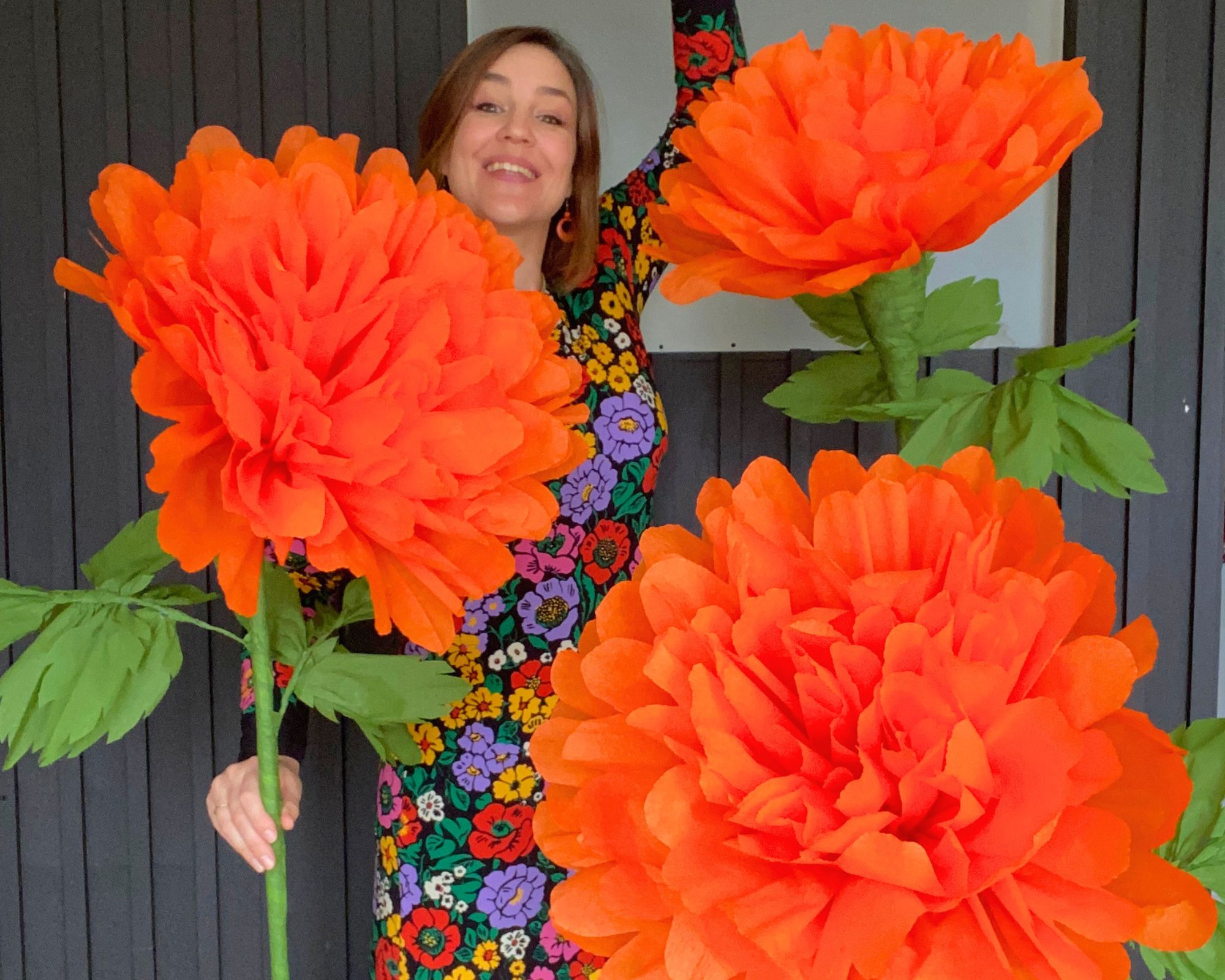 paper marigolds