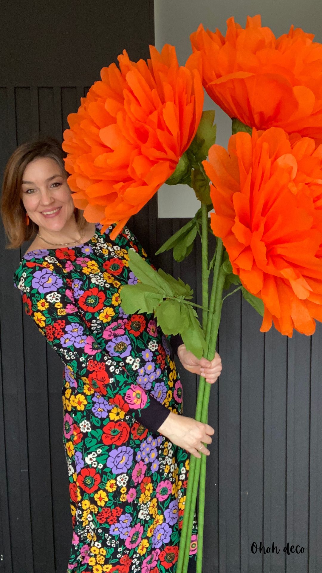 giant paper marigolds flower
